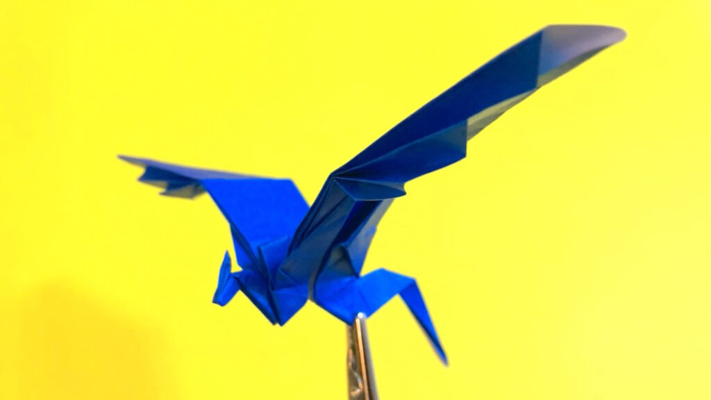 折り紙　飛翔するドラゴンの簡単な作り方